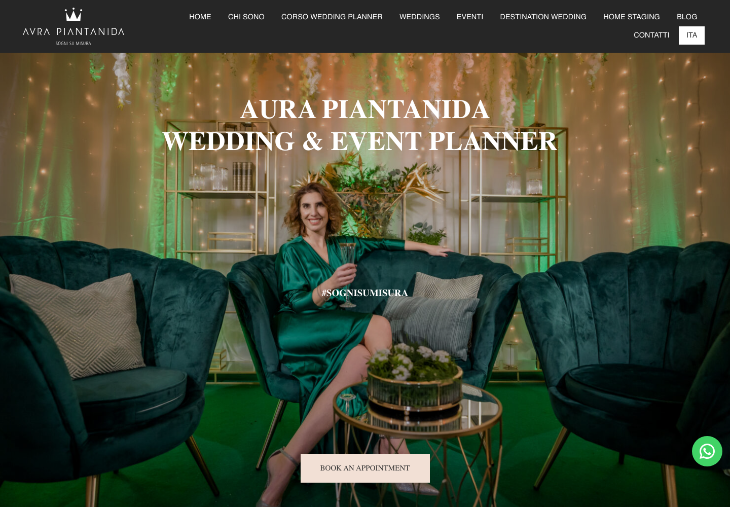 Screenshot home Aura Piantanida