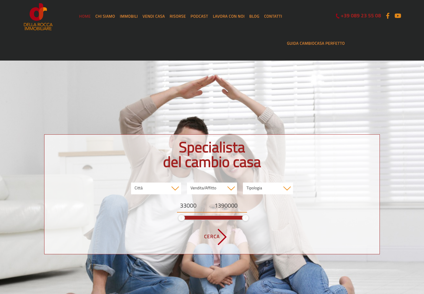 Screenshot home Della Rocca Immobiliare