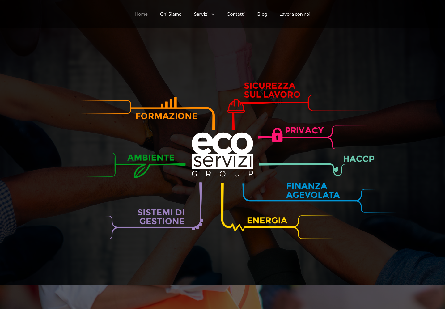 Screenshot home Ecoservizi Group