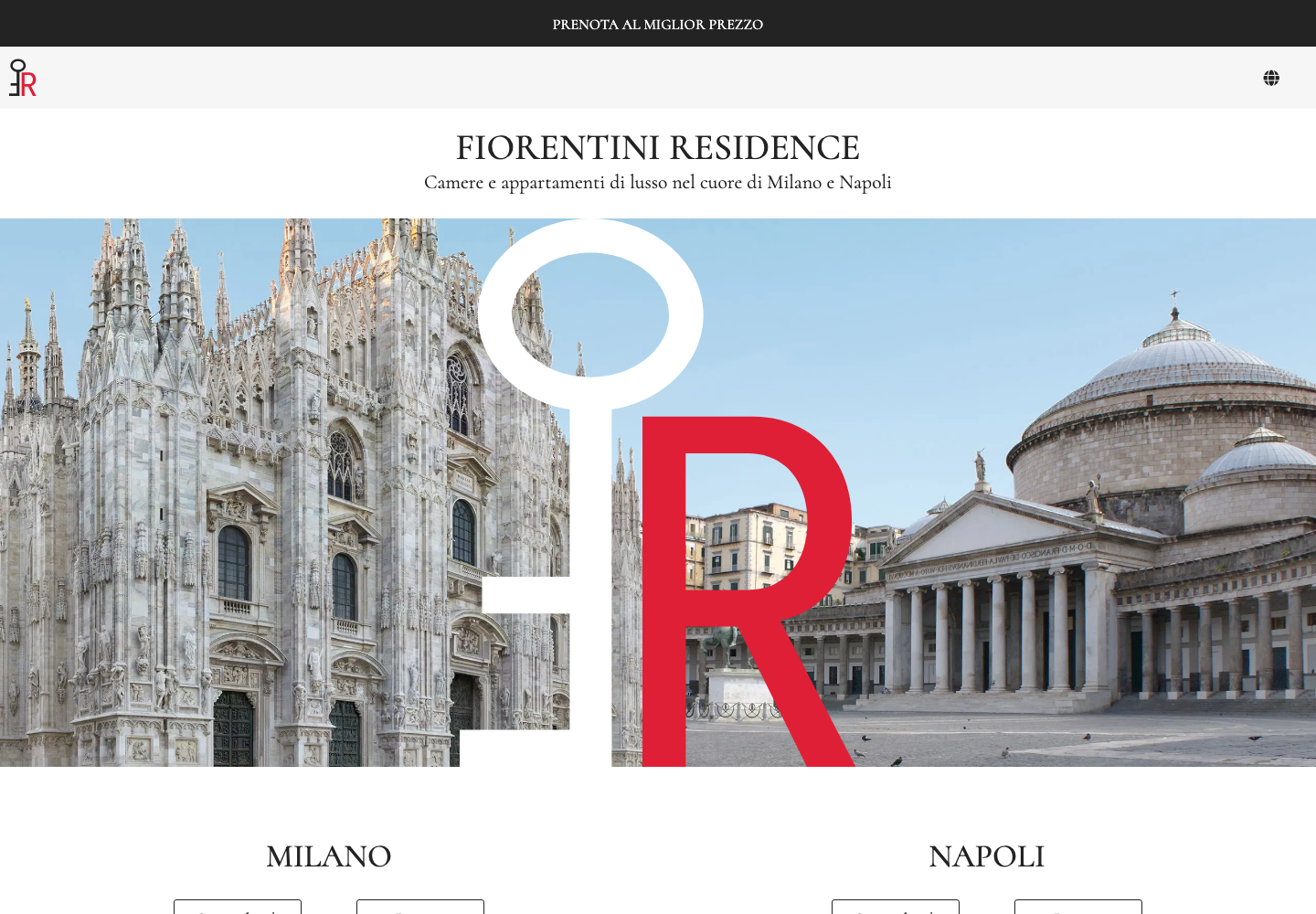 Screenshot home Fiorentini Residence