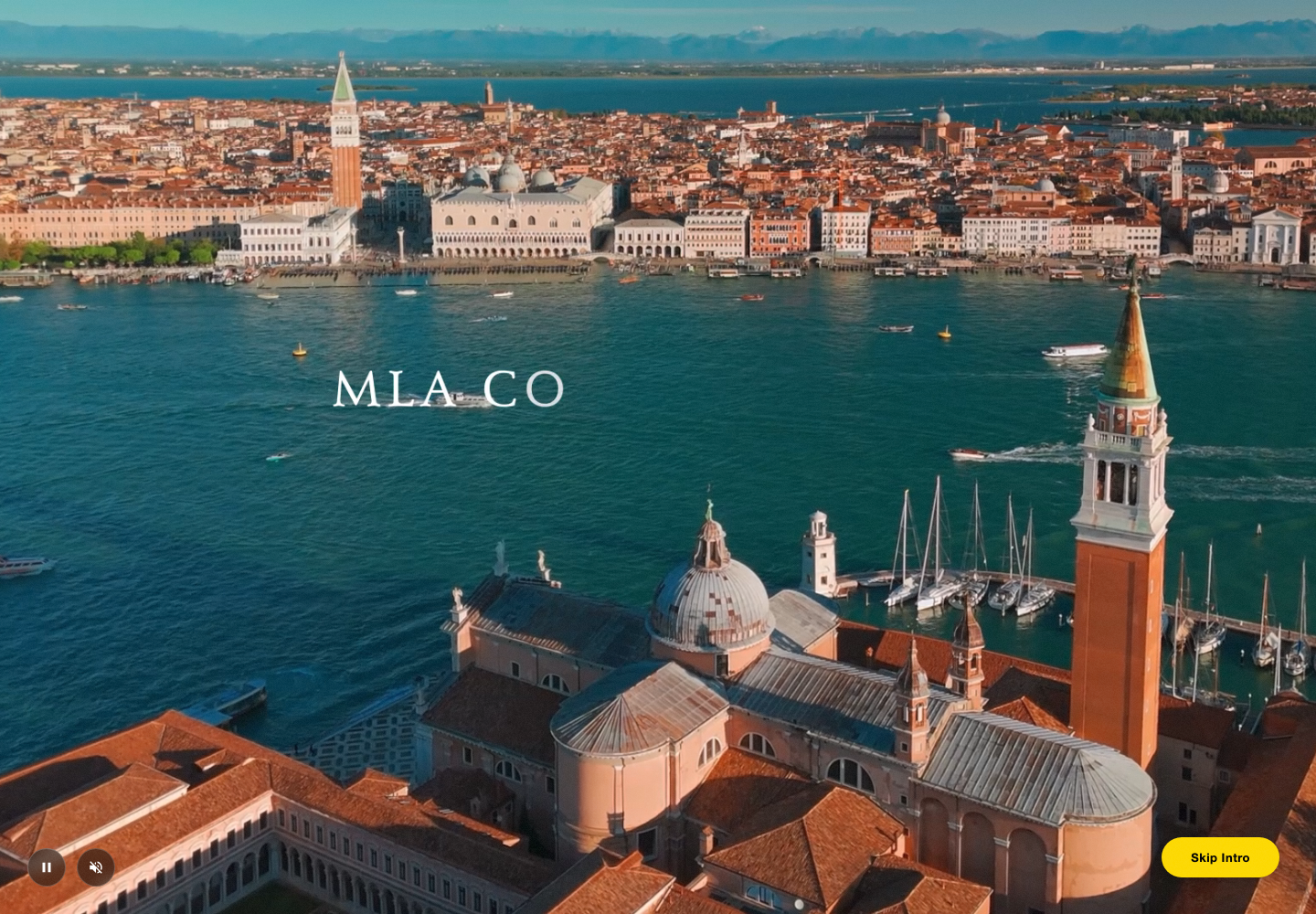 Screenshot home MLA Convention Venice